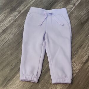 Okie Dokie Lavender Kids Fleece Joggers 9M